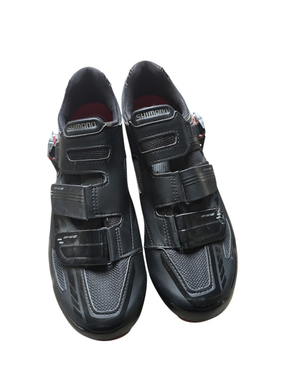 Shimano SH-R107 Road Cycling Shoes Black Men’s 10.5 EU 45 w/ Cleats